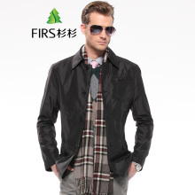 FIRS杉杉男裝2014秋裝新品青年商務(wù)休閑jacket 翻領(lǐng)夾克外套男士T34J002 T34J002-1酒紅 170 - 京東觸屏版